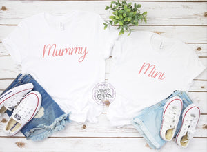 Mum and mini t-shirt set